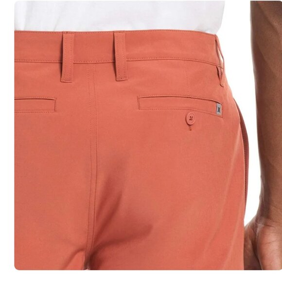 Hurley All Day Hybrid Quick Dry 4-Way Stretch Shorts Burnt Orange Size 30 NWT - Picture 4 of 9